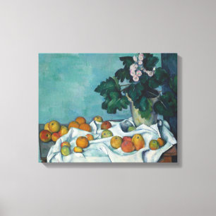 Toile Paul Cezanne   Vie morte avec des pommes et un pot