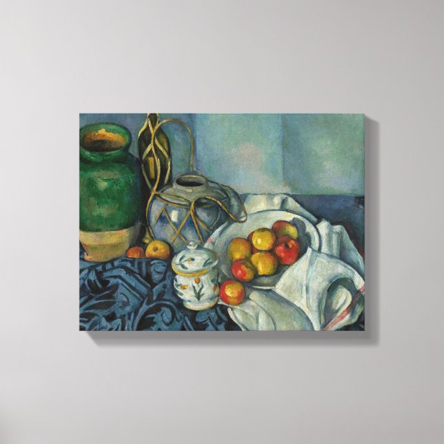 Toile Paul Cezanne - Vie morte avec pommes (Recto)