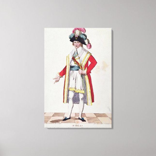 Toile Paul Francois Jean Nicolas Vicomte de Barras (Recto)