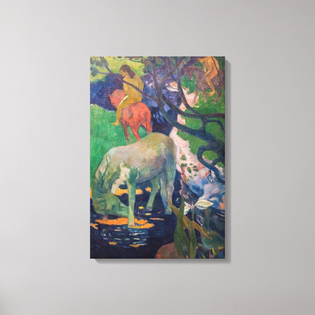 Toile Paul Gauguin - Le Cheval blanc (Recto)