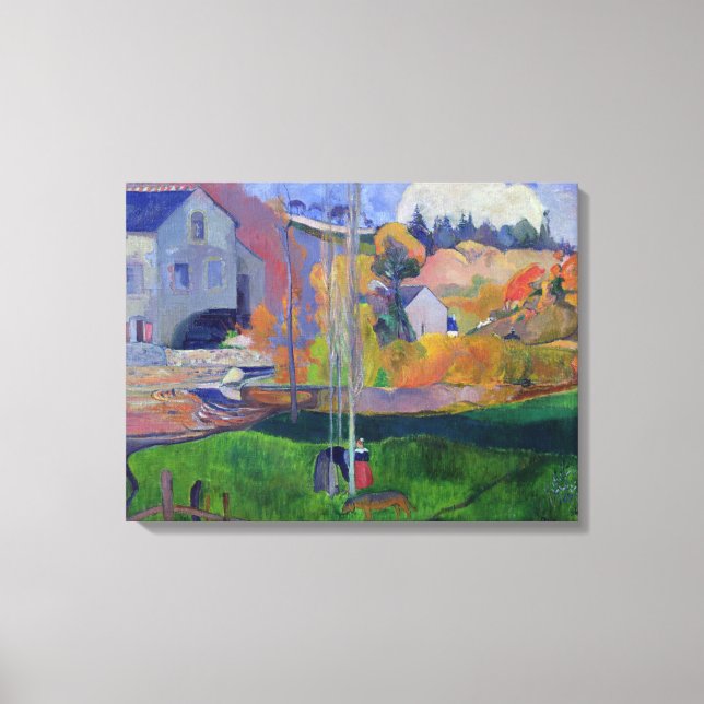 Toile Paul Gauguin | Paysage breton : le David Mill, (Recto)