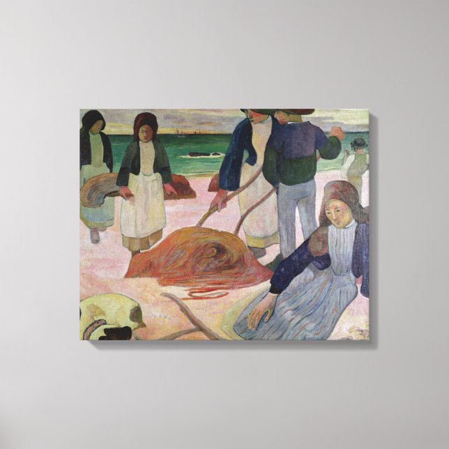 Toile Paul Gauguin | Rassembleurs d'algues, 1889 (Recto)