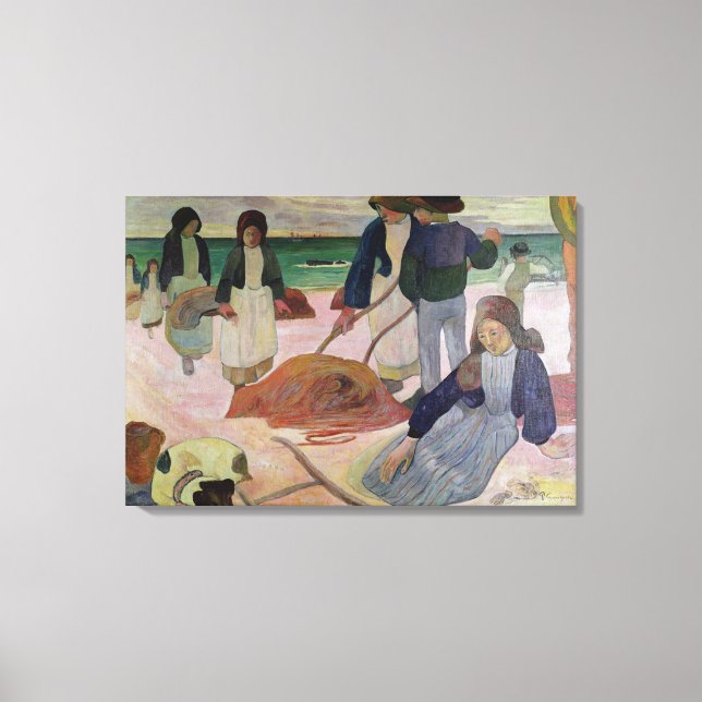 Toile Paul Gauguin | Rassembleurs d'algues, 1889 (Recto)
