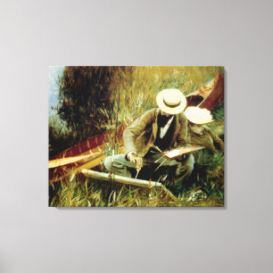 Toile Paul Helleu Esquisse avec sa femme