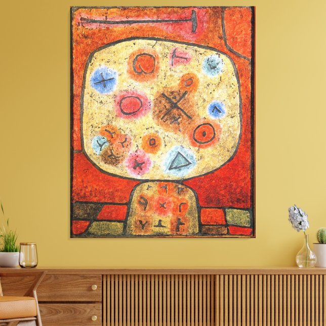 Toile Paul Klee, Fleurs en Pierre, (Insitu(Salon))