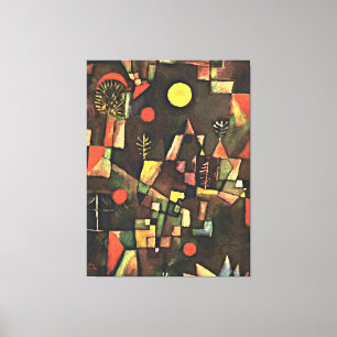 Toile Paul Klee - Pleine lune, peinture célèbre,