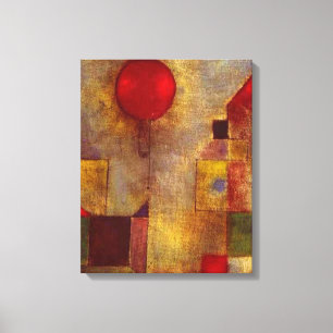 Toile Paul Klee Red Balloon Abstrait Coloré Art 
