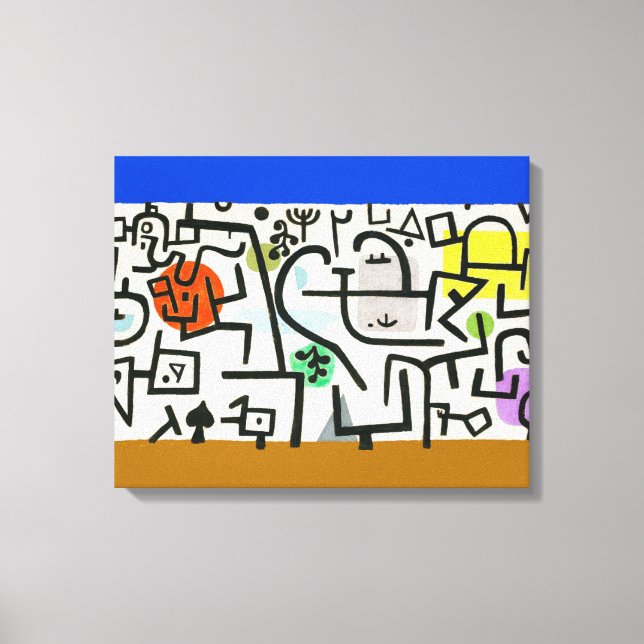 Toile Paul Klee Rich Harbour Expressionnisme Abstrait (Recto)