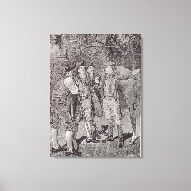 Toile Paul Revere à Lexington (Recto)