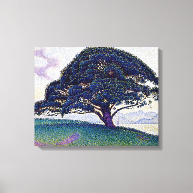 Toile Paul Signac - Le pin de Bonaventure  (Recto)