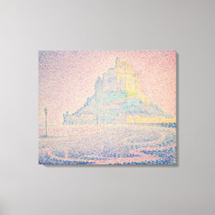 Toile Paul Signac - Mont Saint Michel Fog et Soleil