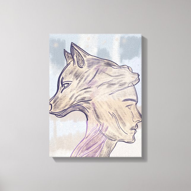 Toile Paw and Still I – Compagnonnage silencieux (Recto)