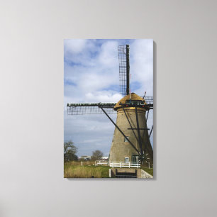 Toile Pays-Bas (aussi appelé Hollande), Kinderdijk. 19