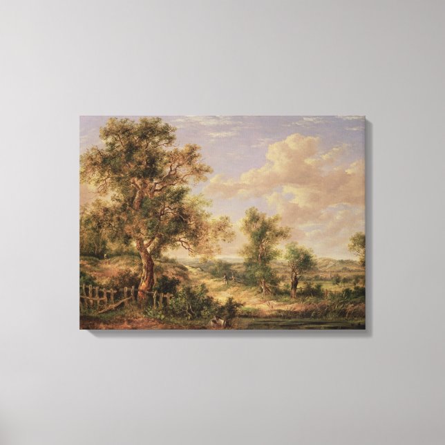 Toile Paysage, 19ème siècle (Recto)