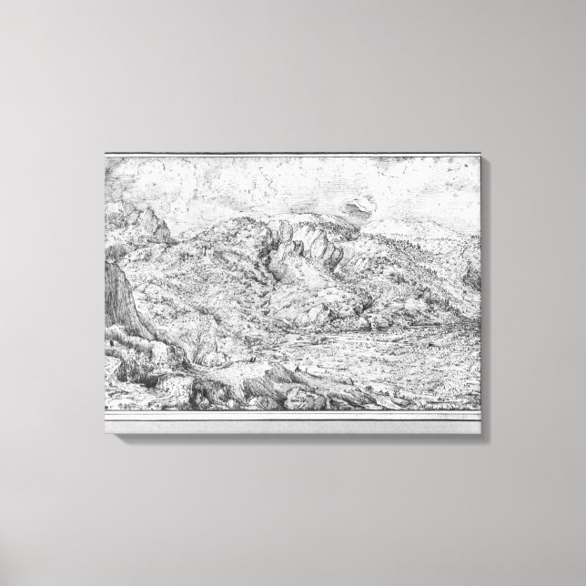 Toile Paysage alpin, 1553 (Recto)