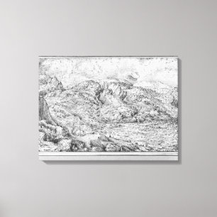 Toile Paysage alpin, 1553