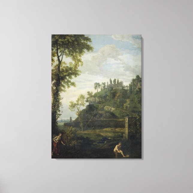 Toile Paysage arcadien avec Salmacis et Hermaphroditu (Recto)