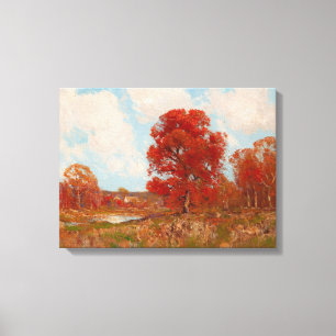 Toile Paysage automnal (Scène rurale en automne) (Arbres