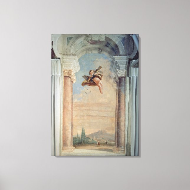 Toile Paysage avec Cupidon, de la Foresteria (Invité (Recto)