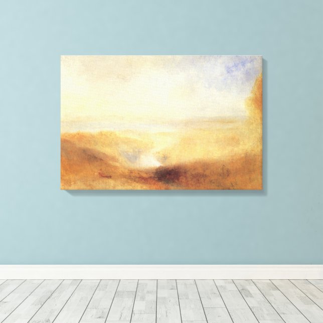 Toile Paysage avec la baie de Distant River par Joseph T (Insitu (Plancher de Bois))