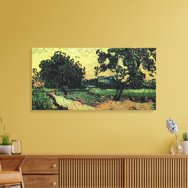 Toile Paysage avec le château d'Auvers par Vincent van G (Insitu(Salon))