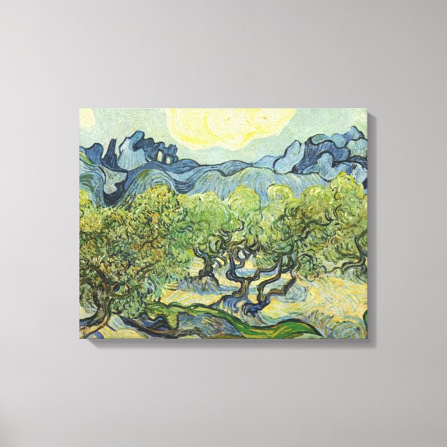 Toile Paysage avec Olive Vincent Willem van Gogh (Recto)