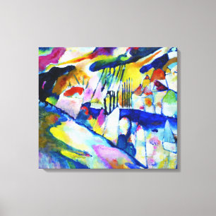 Toile Paysage avec pluie par Wassily Kandinsky