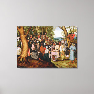Toile Paysage avec St John le baptiste prêchant