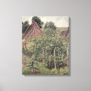 Toile Paysage avec toits de cottage, 1899