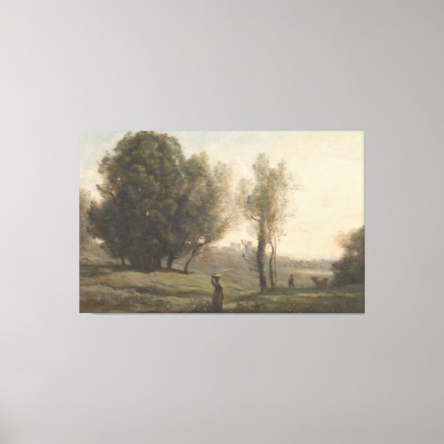Toile Paysage, Camille Corot, c. 1872 (Recto)