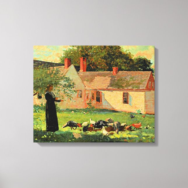 Toile Paysage, célèbre oeuvre de Winslow Homer, (Recto)