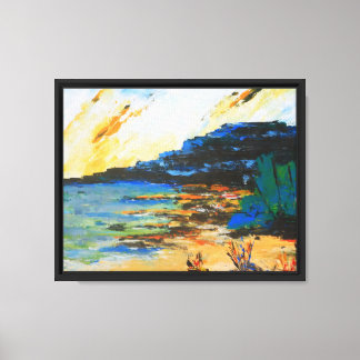 Toile Paysage côtier vibrant