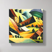 paysage cubiste