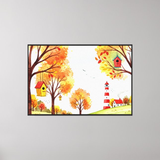 Toile Paysage d'automne (Recto)