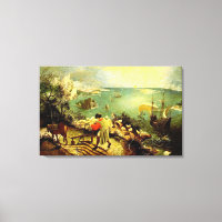 Paysage de Bruegel avec la chute d'Icarus - 1558