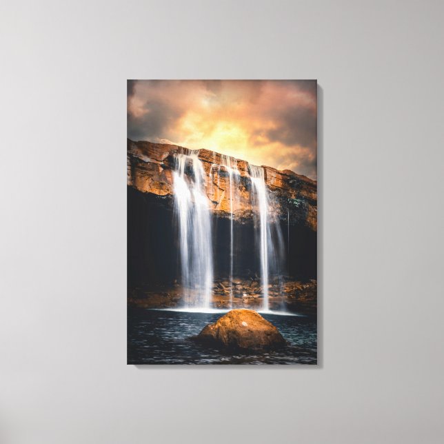 Toile Paysage de cascade magnifique (Recto)