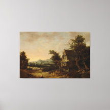Paysage de colline avec gîte paysan, Cornelis van