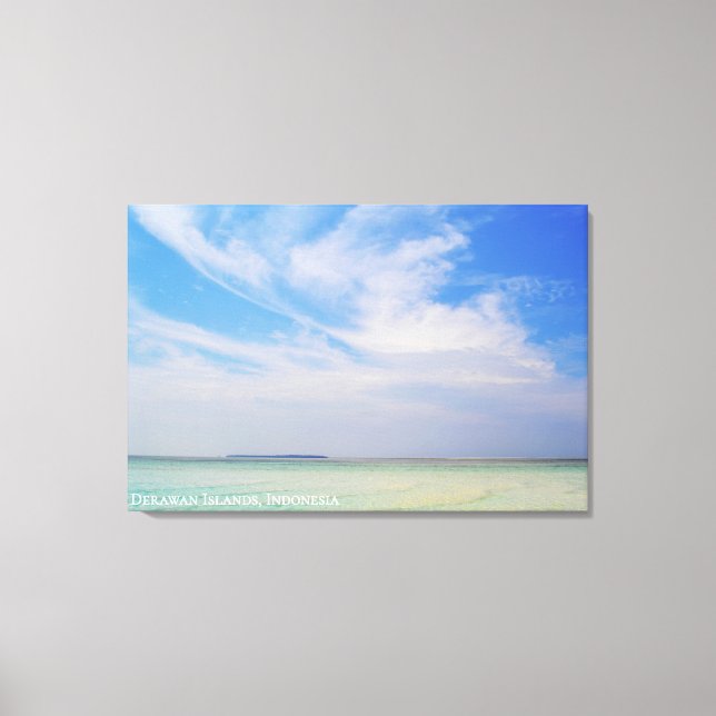 Toile Paysage de côte de plage sablonneuse texturée Phot (Recto)