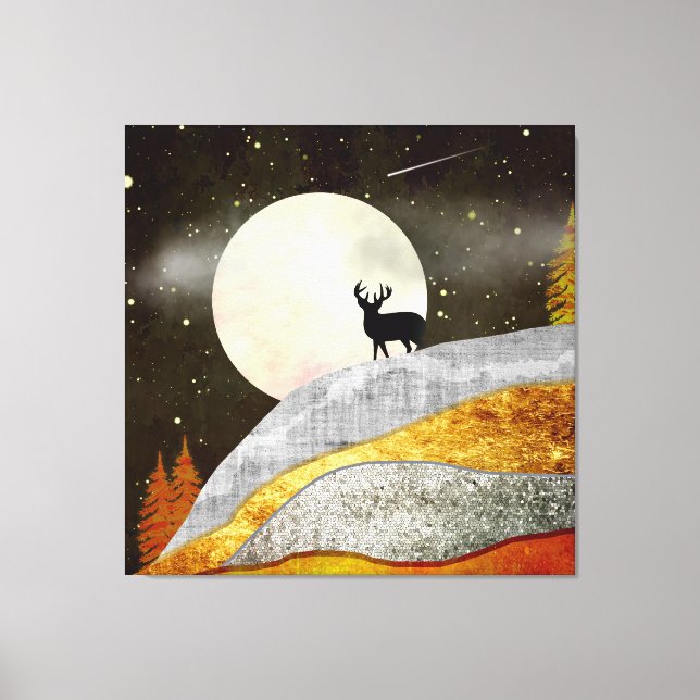 Toile Paysage de Deer Moon (Recto)