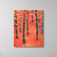 Paysage de forêt de bouleaux