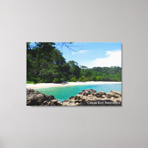 Toile Paysage de la baie verte bleue Photo de voyage Ind