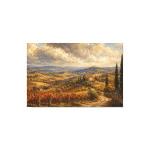 Paysage de la campagne toscane en automne