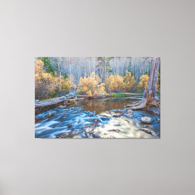 Toile Paysage de la rivière d'automne (Recto)