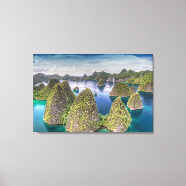 Toile Paysage de l'île de Wayag, Indonésie (Recto)