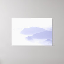 Paysage de montagne abstrait nature bleu pervenche
