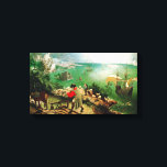 Toile Paysage de Pieter Bruegel avec la chute d'Icarus<br><div class="desc">Paysage Pieter Bruegel avec la chute de toile Icarus enveloppé. Huile sur toile des années 1560. Une des peintures mythologiques les plus discutées de tous les temps. Paysage avec la chute d'Icarus par Pieter Bruegel l'Ancien dispose d'une riche scène paysagère avec fermiers, pêcheurs et voiliers. Icarus lui-même est à peine...</div>