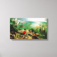 Paysage de Pieter Bruegel avec la chute d'Icarus