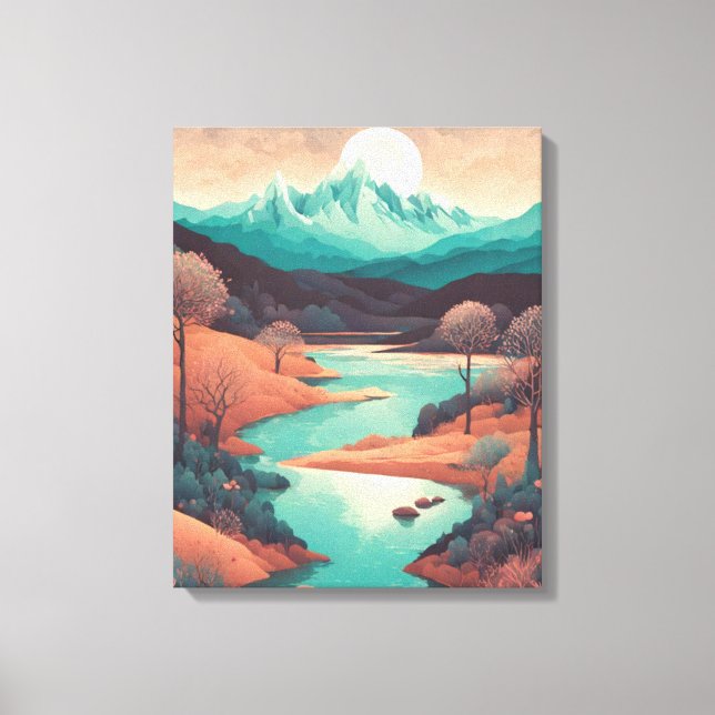 Toile Paysage de rêve dans le style de l'art pop (Recto)
