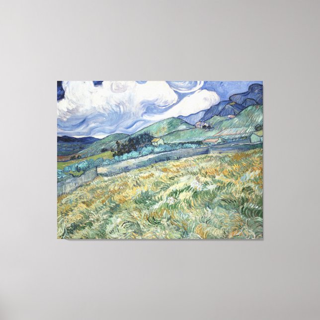 Toile Paysage de Saint-Rémy par Vincent van Gogh (Recto)