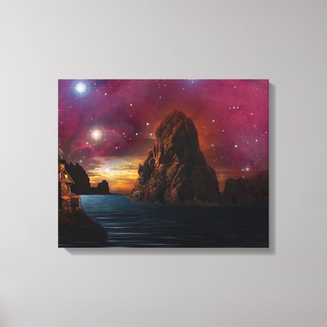 Toile Paysage de tout Cosmos Imaginaire (Recto)